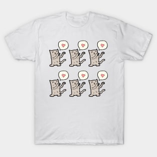 Cute cat pattern for cat lovers T-Shirt